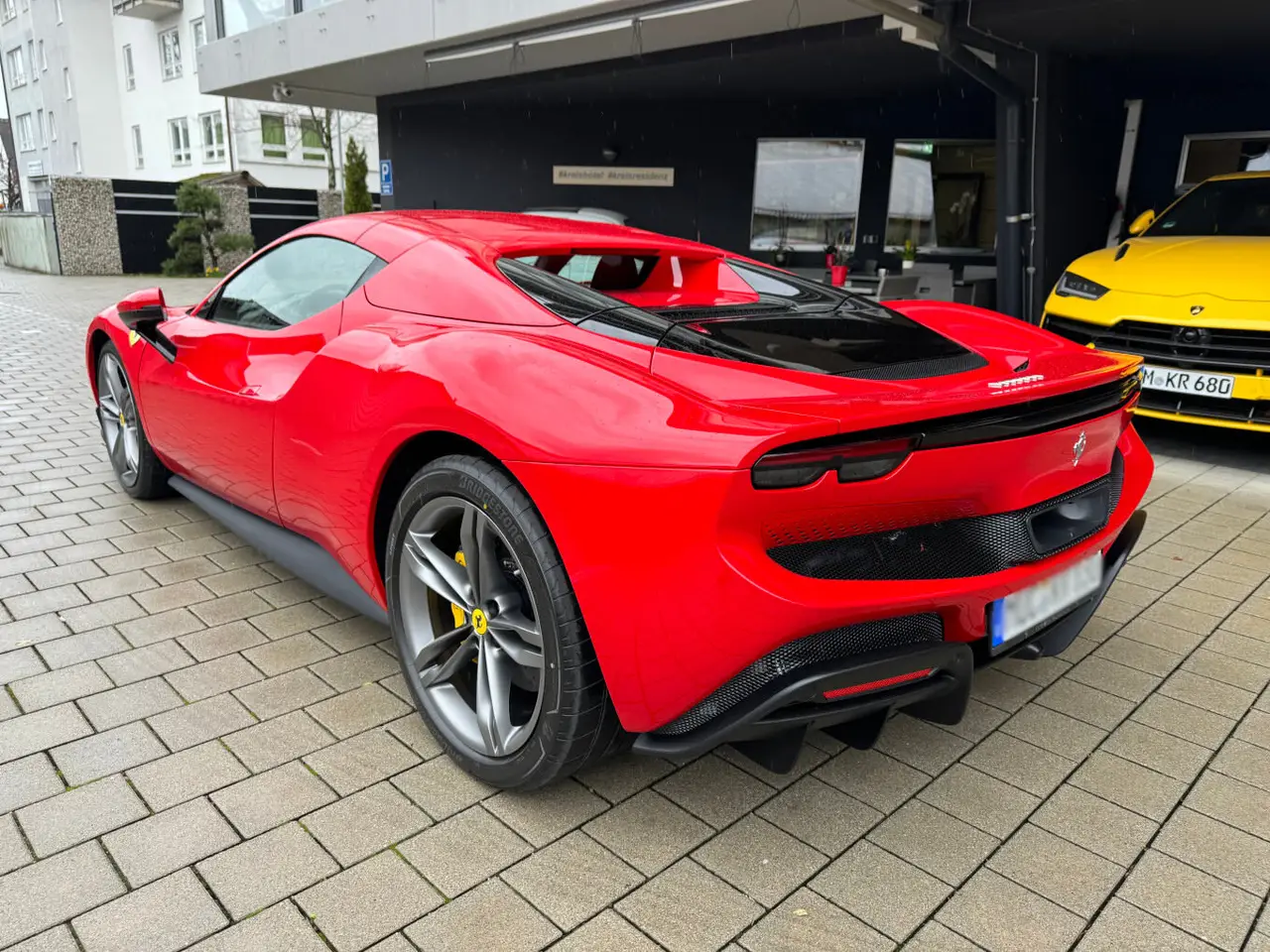 Ferrari 296 GTS Spider 2024, exterior — Marbella Super Car Rental, Marbella. Ferrari 296 GTS Spider in Marbella El alquiler del Ferrari 296 GTS Spider en Marbella…