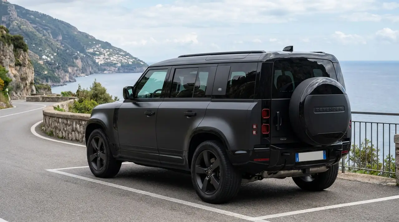 Land Rover Defender 2024, salpicadero — Marbella Super Car Rental, Marbella. Land Rover Defender in Marbella El alquiler del Land Rover Defender en Marbella ofrece…