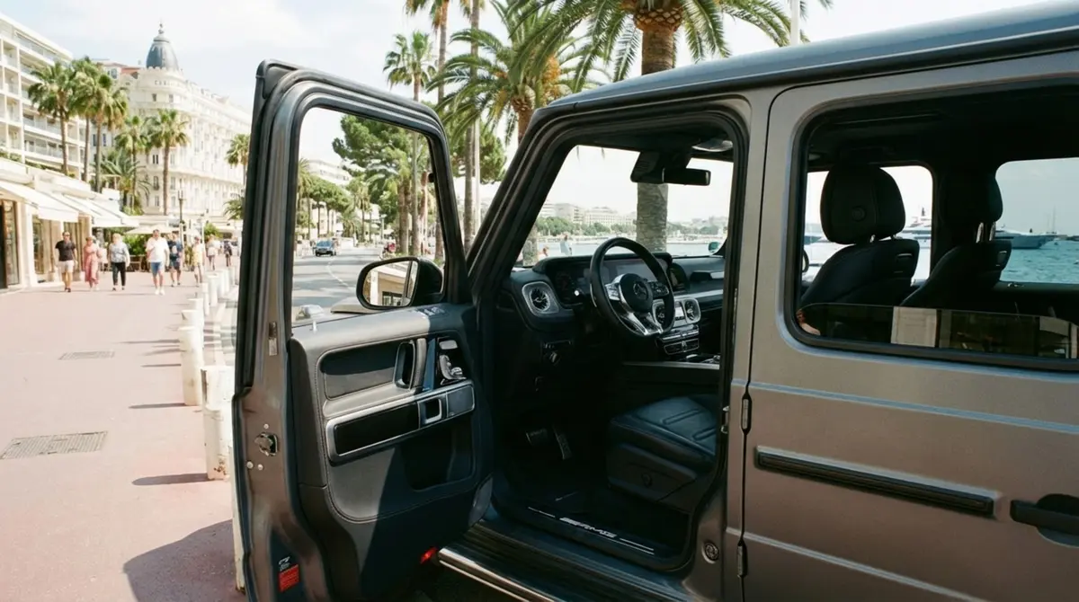 Mercedes Benz G63 2023, tableau de bord — Marbella Super Car Rental, Marbella. Mercedes Benz G63 in Marbella La location du Mercedes Benz G63 à Marbella permet de…
