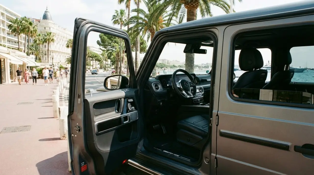 Mercedes Benz G63 2023, tableau de bord — Marbella Super Car Rental, Marbella. Mercedes Benz G63 in Marbella La location du Mercedes Benz G63 à Marbella permet de…