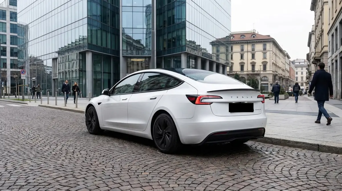 Tesla Model 3 Performance 2026, exterior — Marbella Super Car Rental, Marbella. Tesla Model 3 Performance in Marbella El alquiler del Tesla Model 3 Performance en…