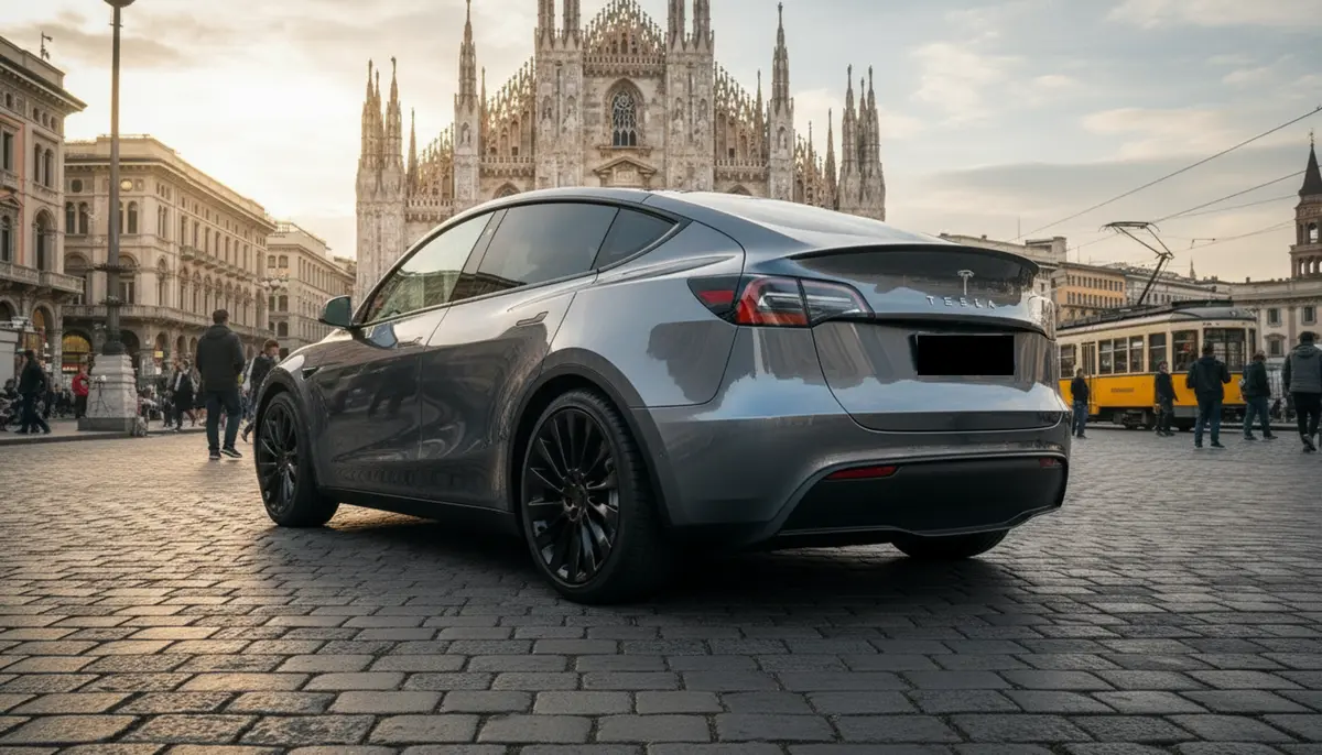 Tesla Model Y Long Range 2023, exterior — Marbella Super Car Rental, Marbella. Tesla Model Y Long Range in Marbella Renting the Tesla Model Y Long Range in Marbella…